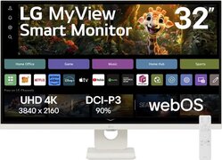 LG MyView Smart 32SR73U-W - 4K Ultra HD Smart Monitor - WebOS - Smart TV - Wi-Fi - Apple AirPlay - 32 Inch