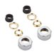 Robinets de radiateur d'angle laiton chromé - adaptateur cuivre 14mm