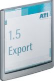Durable Click Sign deurbordje 149x148.5mm grafiet | 5 stuks