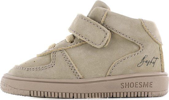 Shoesme Baby Sneakers Beige Leer Maat 19