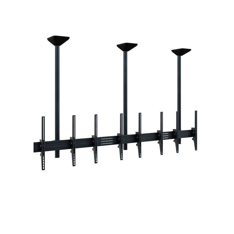 Hagor 3318 Menuboard Plafondbevestiging - 4x 46-65" - Portret - Zwart