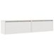 VidaXL Wandkast 80x30x35 cm Massief Grenenhout Wit