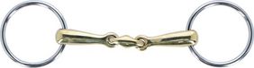 HKM Watertrens dubbelgebroken - 16 mm - Argentaan - 14.5cm