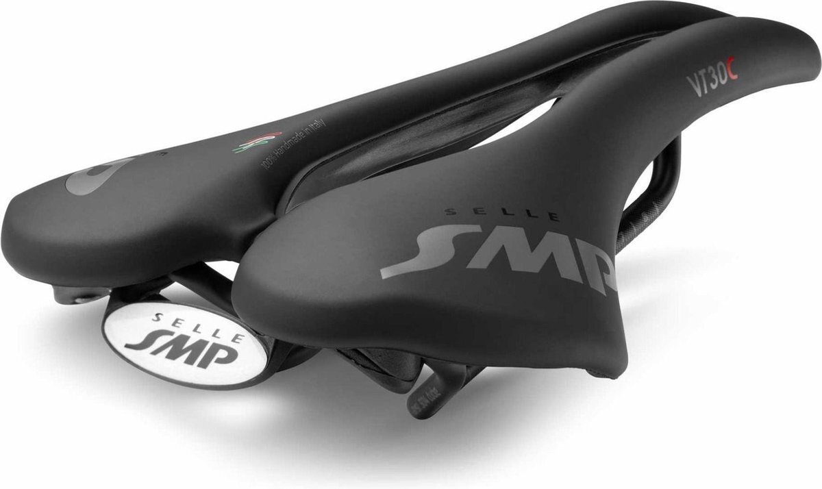 SMP Zadel VT30C carbon zwart