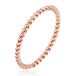 Cilla Jewels Lookinggoodtoday Gedraaide Elegante Dames Ring Edelstaal Verguld Rose Kleurig - 18mm