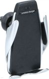 Dunlop Telefoonhouder met Draadloos Opladen - Qi-Technologie - 360º Kantelbaar - Zwart/ Zilver