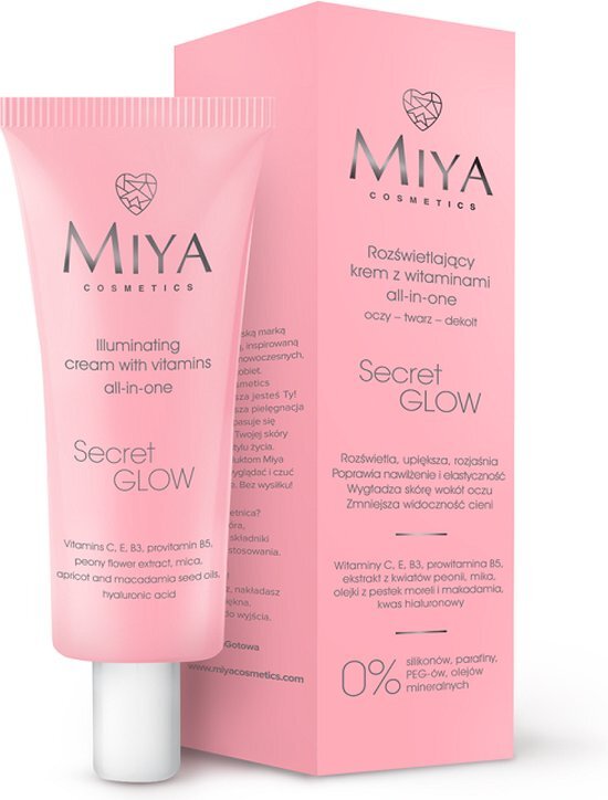 Miya - Secret Glow Illuminating Cream From Vitamins Eyes Face D&#233;colletage 30Ml