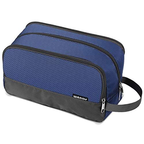 WANDF Toiletries Bag for Men Hanging Dopp Kit Waterproof Shaving Bag Small Toiletry Bag for Travel (A-Royal Blue)