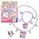 CRAZE GALUPY UNICORN kindersieradenset meisjes met 1 halsketting, 1 armband en 1 ring in roze of paars – eenhoorn kindersieraden meisjes vanaf 4 jaar
