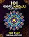 Easy Mandalas for Anxiety Relief: Simple & Bold Mandala Coloring Book for Adults and Beginners | Stress Relief, Relaxation and Mindfulness Designs