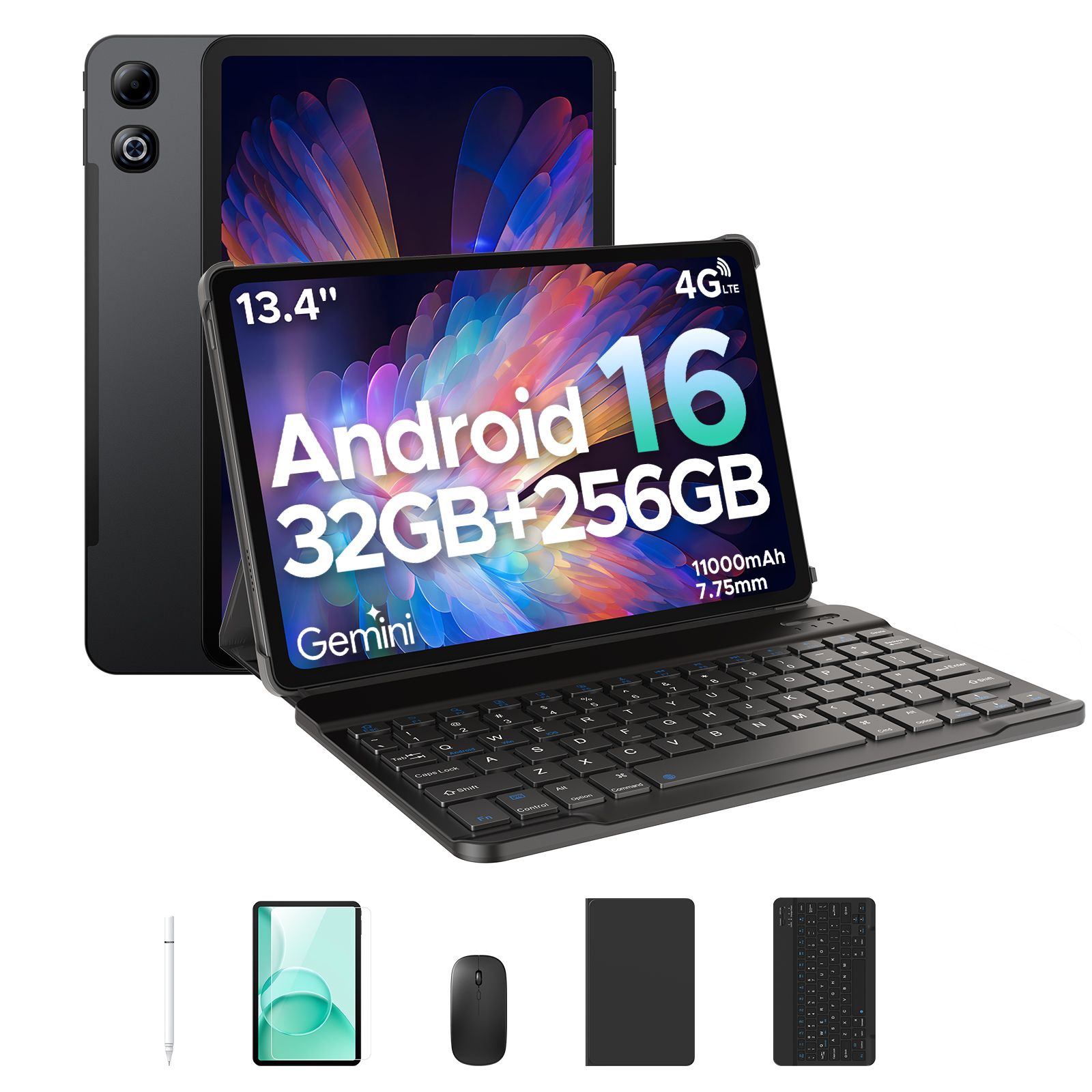 DOOGEE Tab G6 Max Tablet Android 16 32GB+256GB 13,4'' 90Hz scherm 11000mAh batterij 7,7mm ultradun UNISOC T7280 Widevine L1