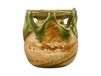 NUTS Bocal en verre martelé romain 750 ml – Conservation d’aliments secs – Design inspiré des amphores – Couvercle en acacia et joint en silicone – Transparent