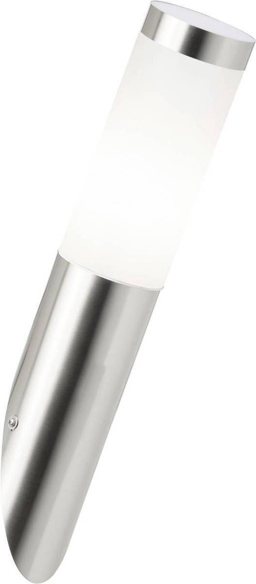 Brilliant lamp Adonia LED buitenwandlamp roestvrij staal | 1x LED-A60, E27, 3.3W LED-lamp inbegrepen, (250lm, 3000K) | Schaal A ++ tot E | IP-beschermingsklasse: 44 - spatwaterdicht