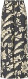 JDY Jacqueline de Yong Broek Jdytroya Life Mw Palazzo Pant Wvn D 15371203 Phantom/33-01-26 Creme Flower Dames Maat - W30 X L32