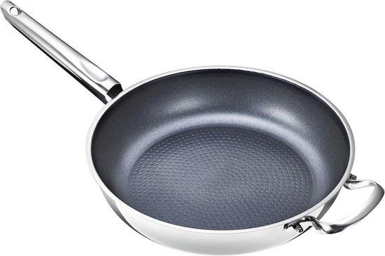 Schulte-Ufer Braadpan - 28cm - Zilver - Edelstaal