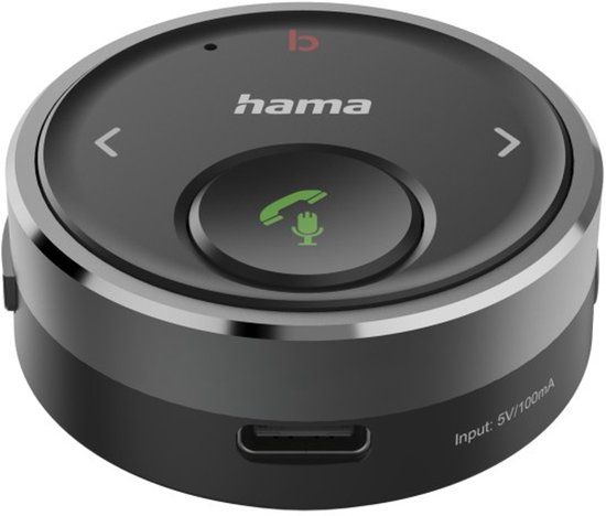 Hama Bluetooth®-Receiver für Kfz, 3,5-mm-Stecker, Sprachsteuerung, Freisprechen Bluetooth handsfreekit