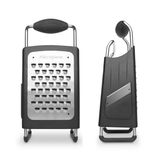 Microplane 4 in 1 rasp - Box Grater - Black, Stainless Steel