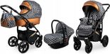 BabyLux® Miracle | Ensemble de poussette 3en1 | Cuivre optique | Poussette combinée | Ensemble de poussettes | B