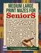 Medium Large Print Mazes for Seniors: Relaxing Brain Games and Puzzle Activities for Elderly Adults: Fun and Engaging Puzzles with Solutions