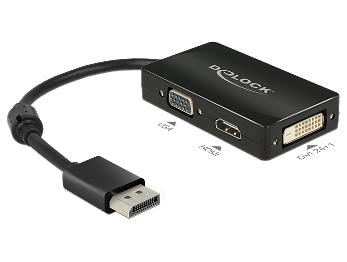 DeLOCK 0.16m DisplayPort/VGA+HDMI+DVI