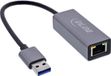 InLine USB 3.2 netwerkadapterkabel, USB-A naar RJ45 Gigabit