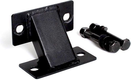 Powertec Half Rack/Lat Tower Connector - Verbindingsstuk - Zwart - IJzer