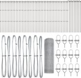 vidaXL - Gaashek - 100 x 0,4 m - Zilver