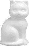 Glorex Hobby Glorex Piepschuin kat - hobby vormen - poes - 13 cm - styrofoam