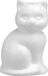 Glorex Hobby Glorex Piepschuin kat - hobby vormen - poes - 13 cm - styrofoam
