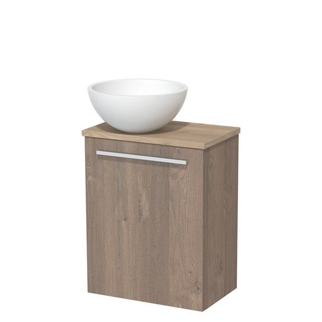 Maxaro Toiletmeubel Modulo Middenbruin Eiken 41 cm