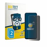 BROTECT - privacy screenprotector voor Xiaomi Redmi Note 17 - Folie Beschermfolie Blauwlichtfilter 2 Stuks