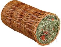 TRIXIE tunnel wilg met hooi / wortel 38x20x20 cm 220 gr