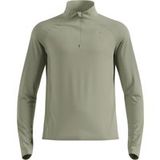 Odlo Zeroweight Warm Mid Layer 1/2 Zip Hardloopshirt Heren - olijf, Maat XXL