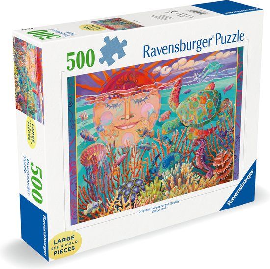 Ravensburger puzzel Sun and Sea - Legpuzzel - 500 Large Format stukjes