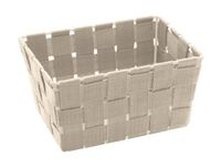 WENKO Opbergmand Adria Mini, rechthoekige mand, 19 x 9 x 14 cm, Beige