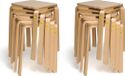 Erzi Hocker aus Formholz, 10er Pack
