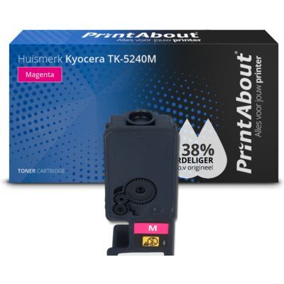 PrintAbout Huismerk TK-5240M Magenta Toner | Compatible with Kyocera ECOSYS M5526 Series, P5026 Series | 3300 Pages