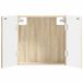 vidaXL Dartbord Kabinet ALKMAAR Sonoma Eiken 52,5 x 10,5 x 53,5 cm