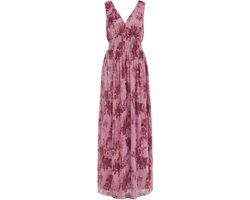 WE Fashion Dames jurk met glittergaren - Roze - Maat M