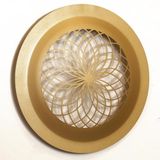 Elegant gouden decoratief metalen wandaccessoire, 46 x 46 cm