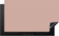 Merkloos / Sans marque KitchenYeah® Inductie beschermer 90x52 cm - Roze - Palet - Oud - Effen - Oudroze