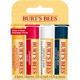 Burt's Bees Natuurlijke lippenbalsems-cadeauset, 1 x 4 stuks