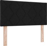 vidaXL Hoofdbord Stof Zwart 144 cm