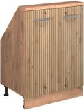 Vicco Rion Kast voor schuine wand – met 2 deuren Artisanaal eiken/Goudkraft eiken