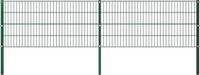 vidaXL Schuttingpaneel met palen ijzer 340x80 cm groen