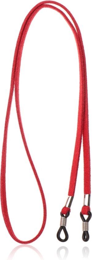 LGT JWLS LGT Jewels Rood Elastisch PU Leren Koord voor Zonnebril of Leesbril