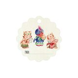 Mopec golfkaart, motief: toverkoningin, 28 stuks, papier, wit, 2 x 4 cm