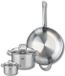 Fackelmann Set de 1 poêle 32 cm et 2 casseroles 12 et 20 cm Elo Profi Citrin
