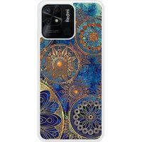 Xiaomi Redmi 10C Mandalla bleu verstevigd hoesje met sublimatie bedrukking