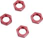 Reely 1:8 Écrous de roue autobloquants Rouge 4 pièce(s)